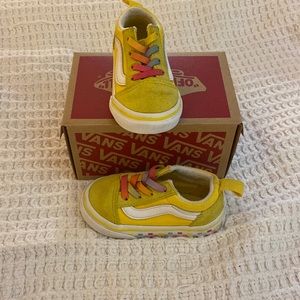 Size 5 yellow toddler Vans